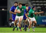 14 July 2023; Fiachna Barrett of Ireland in action during the U20 Rugby World Cup Final match between Ireland and France at Athlone Sports Stadium in Cape Town, South Africa. Photo by Shaun Roy/Sportsfile