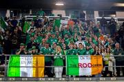 14 July 2023; Irish supporters during the U20 Rugby World Cup Final between Ireland and France at Athlone Sports Stadium in Cape Town, South Africa. Photo by Shaun Roy/Sportsfile