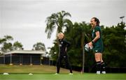 15 July 2023; Manager Vera Pauw and Ciara Grant during a Republic of Ireland training session at Meakin Park in Brisbane, Australia, ahead of the start of the FIFA Women's World Cup 2023. Photo by Stephen McCarthy/Sportsfile