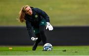 15 July 2023; Goalkeeper Grace Moloney during a Republic of Ireland training session at Meakin Park in Brisbane, Australia, ahead of the start of the FIFA Women's World Cup 2023. Photo by Stephen McCarthy/Sportsfile