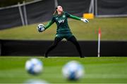 15 July 2023; Goalkeeper Megan Walsh during a Republic of Ireland training session at Meakin Park in Brisbane, Australia, ahead of the start of the FIFA Women's World Cup 2023. Photo by Stephen McCarthy/Sportsfile
