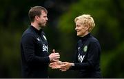 15 July 2023; Manager Vera Pauw and assistant manager Tom Elmes during a Republic of Ireland training session at Meakin Park in Brisbane, Australia, ahead of the start of the FIFA Women's World Cup 2023. Photo by Stephen McCarthy/Sportsfile