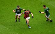 15 July 2023; Rory Mason of Down in action against Ciarán Caulfield during the Tailteann Cup Final match between Down and Meath at Croke Park in Dublin. Photo by Daire Brennan/Sportsfile