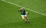 15 July 2023; Jack Flynn of Meath celebrates after scoring a second half point during the Tailteann Cup Final match between Down and Meath at Croke Park in Dublin. Photo by Daire Brennan/Sportsfile