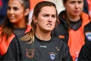 15 July 2023; Aimee Mackin of Armagh during the TG4 Ladies Football All-Ireland Senior Championship quarter-final match between Armagh and Cork at BOX-IT Athletic Grounds in Armagh. Photo by Ben McShane/Sportsfile