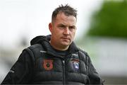 15 July 2023; Armagh manager Shane McCormack during the TG4 Ladies Football All-Ireland Senior Championship quarter-final match between Armagh and Cork at BOX-IT Athletic Grounds in Armagh. Photo by Ben McShane/Sportsfile