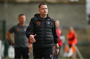 15 July 2023; Armagh manager Shane McCormack during the TG4 Ladies Football All-Ireland Senior Championship quarter-final match between Armagh and Cork at BOX-IT Athletic Grounds in Armagh. Photo by Ben McShane/Sportsfile