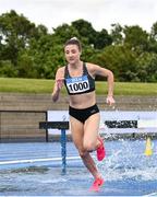 15 July 2023; Georgia Winkcup of Australia, competes in the senior women's 2000m Steeplechase during day one of the 123.ie National AAI Games and Combines at Morton Stadium in Santry, Dublin. Photo by Stephen Marken/Sportsfile