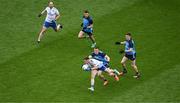 15 July 2023; Karl O'Connell of Monaghan in action against Con O'Callaghan of Dublin during the GAA Football All-Ireland Senior Championship semi-final match between Dublin and Monaghan at Croke Park in Dublin. Photo by Daire Brennan/Sportsfile