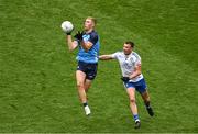 15 July 2023; Paul Mannion of Dublin in action against Ryan Wylie of Monaghan during the GAA Football All-Ireland Senior Championship semi-final match between Dublin and Monaghan at Croke Park in Dublin. Photo by Daire Brennan/Sportsfile