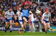 15 July 2023; Con O'Callaghan of Dublin in action against Ryan Wylie, left, and Kieran Duffy of Monaghan during the GAA Football All-Ireland Senior Championship semi-final match between Dublin and Monaghan at Croke Park in Dublin. Photo by Brendan Moran/Sportsfile
