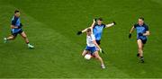 15 July 2023; Conor McCarthy of Monaghan in action against Lee Gannon of Dublin during the GAA Football All-Ireland Senior Championship semi-final match between Dublin and Monaghan at Croke Park in Dublin. Photo by Daire Brennan/Sportsfile