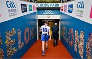 15 July 2023; Conor McManus of Monaghan leaves the pitch after his side's defeat in the GAA Football All-Ireland Senior Championship semi-final match between Dublin and Monaghan at Croke Park in Dublin. Photo by Brendan Moran/Sportsfile