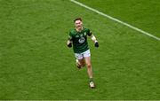 15 July 2023; Cathal Hickey of Meath celebrates a second half point during the Tailteann Cup Final match between Down and Meath at Croke Park in Dublin. Photo by Daire Brennan/Sportsfile