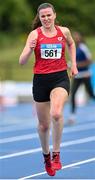 16 July 2023; Rachael O Shea of Cork Track Club AC, Cork, competes in the senior women's 1500m during day two of the 123.ie National AAI Games and Combines at Morton Stadium in Santry, Dublin. Photo by Stephen Marken/Sportsfile
