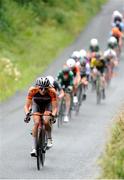 16 July 2023; A general view of the peloton during stage six of the 2023 Junior Tour Of Ireland in Clare. Photo by Stephen McMahon/Sportsfile