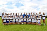 16 July 2023; The Clare team before the LGFA All-Ireland U16 C Championship Final match between Clare and Antrim at Clane in Kildare. Photo by Sam Barnes/Sportsfile