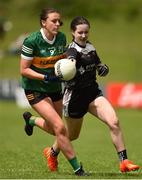 16 July 2023; Action from the 2023 All-Ireland U16 Ladies Football B Final match between Kerry and Sligo at Duggan Park, Ballinasloe, Galway. Photo by Tom Beary/Sportsfile