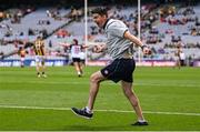 16 July 2023; New York manager Johnny McGeeney celebrates after the GAA Football All-Ireland Junior Championship Final match between New York and Kilkenny at Croke Park in Dublin. Photo by David Fitzgerald/Sportsfile