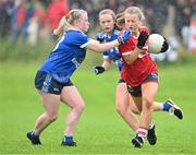 16 July 2023; Action from the LGFA All-Ireland U16 A Championship Final match between Cork and Cavan at Bretland Park in Clara, Offaly. Photo by Tyler Miller/Sportsfile