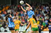 16 July 2023; Jennifer Dunne of Dublin during the TG4 LGFA All-Ireland Senior Championship Quarter-Final match between Donegal and Dublin at MacCumhaill Park in Ballybofey, Donegal. Photo by Ramsey Cardy/Sportsfile