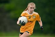 16 July 2023; Player of the match Aoibhean Monaghan of Antrim during the LGFA All-Ireland U16 C Championship Final match between Clare and Antrim at Clane in Kildare. Photo by Sam Barnes/Sportsfile