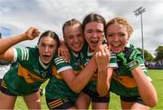 16 July 2023; Kerry players celebrate following the 2023 All-Ireland U16 Ladies Football B Final match between Kerry and Sligo at Duggan Park, Ballinasloe, Galway. Photo by Tom Beary/Sportsfile