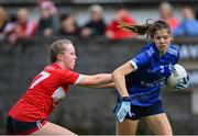 16 July 2023; Action from the LGFA All-Ireland U16 A Championship Final match between Cork and Cavan at Bretland Park in Clara, Offaly. Photo by Tyler Miller/Sportsfile