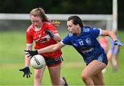 16 July 2023; Action from the LGFA All-Ireland U16 A Championship Final match between Cork and Cavan at Bretland Park in Clara, Offaly. Photo by Tyler Miller/Sportsfile