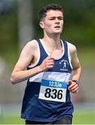 16 July 2023; Gearóid Long of St Senans AC, Kilkenny, competes in the junior men's 3000m  during day two of the 123.ie National AAI Games and Combines at Morton Stadium in Santry, Dublin. Photo by Stephen Marken/Sportsfile
