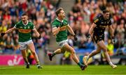 16 July 2023; Gavin White of Kerry celebrates scoring his side's first goal during the GAA Football All-Ireland Senior Championship Semi-Final match between Derry and Kerry at Croke Park in Dublin. Photo by Brendan Moran/Sportsfile