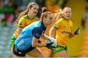 16 July 2023; Lauren Magee of Dublin during the TG4 LGFA All-Ireland Senior Championship Quarter-Final match between Donegal and Dublin at MacCumhaill Park in Ballybofey, Donegal. Photo by Ramsey Cardy/Sportsfile