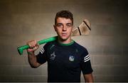 17 July 2023; David Reidy poses for a portrait at a Limerick media conference at TUS Gaelic Grounds in Limerick ahead of the All-Ireland Senior Hurling Championship Final. Photo by David Fitzgerald/Sportsfile