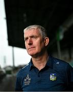 17 July 2023; Manager John Kiely poses for a portrait at a Limerick media conference at TUS Gaelic Grounds in Limerick ahead of the All-Ireland Senior Hurling Championship Final. Photo by David Fitzgerald/Sportsfile