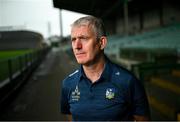 17 July 2023; Manager John Kiely poses for a portrait at a Limerick media conference at TUS Gaelic Grounds in Limerick ahead of the All-Ireland Senior Hurling Championship Final. Photo by David Fitzgerald/Sportsfile