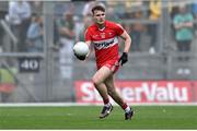 16 July 2023; Ethan Doherty of Derry during the GAA Football All-Ireland Senior Championship Semi-Final match between Derry and Kerry at Croke Park in Dublin. Photo by David Fitzgerald/Sportsfile