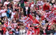16 July 2023; Shane McGuigan of Derry during the GAA Football All-Ireland Senior Championship Semi-Final match between Derry and Kerry at Croke Park in Dublin. Photo by David Fitzgerald/Sportsfile