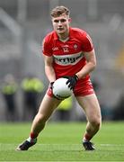 16 July 2023; Ethan Doherty of Derry during the GAA Football All-Ireland Senior Championship Semi-Final match between Derry and Kerry at Croke Park in Dublin. Photo by Piaras Ó Mídheach/Sportsfile