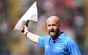 16 July 2023; Linesman Brendan Cawley during the GAA Football All-Ireland Senior Championship Semi-Final match between Derry and Kerry at Croke Park in Dublin. Photo by Piaras Ó Mídheach/Sportsfile