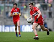 16 July 2023; Ethan Doherty of Derry during the GAA Football All-Ireland Senior Championship Semi-Final match between Derry and Kerry at Croke Park in Dublin. Photo by Piaras Ó Mídheach/Sportsfile