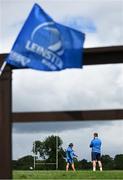 17 July 2023; Forwards and scrum coach Robin McBryde, left, and contact skills coach Sean O'Brien during a Leinster rugby squad training and gym session at Wicklow RFC in Wicklow. Photo by Brendan Moran/Sportsfile