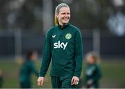 18 July 2023; Diane Caldwell during a Republic of Ireland training session at Meakin Park in Brisbane, Australia, ahead of the start of the FIFA Women's World Cup 2023. Photo by Stephen McCarthy/Sportsfile