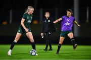 18 July 2023; Louise Quinn and Niamh Fahey, right, during a Republic of Ireland training session at Meakin Park in Brisbane, Australia, ahead of the start of the FIFA Women's World Cup 2023. Photo by Stephen McCarthy/Sportsfile