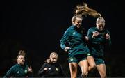 19 July 2023; Heather Payne, left, and Jamie Finn during a Republic of Ireland training session at the Leichhardt Oval in Sydney, Australia. Photo by Stephen McCarthy/Sportsfile
