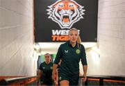 19 July 2023; Louise Quinn after a Republic of Ireland training session at the Leichhardt Oval in Sydney, Australia. Photo by Stephen McCarthy/Sportsfile