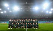 19 July 2023; Republic of Ireland players pose for a photograph during a Republic of Ireland stadium familiarisation at Stadium Australia in Sydney, Australia. Photo by Stephen McCarthy/Sportsfile