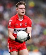 16 July 2023; Ethan Doherty of Derry during the GAA Football All-Ireland Senior Championship Semi-Final match between Derry and Kerry at Croke Park in Dublin. Photo by Brendan Moran/Sportsfile