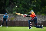 19 July 2023; Mary-Anne Musonda of Scorchers hits a four during the Evoke Super Series 2023 match between Typhoons and Scorchers at Pembroke Cricket Club in Dublin. Photo by Sam Barnes/Sportsfile