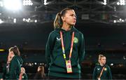 19 July 2023; Katie McCabe during a Republic of Ireland stadium familiarisation at Stadium Australia in Sydney, Australia. Photo by Stephen McCarthy/Sportsfile