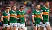 16 July 2023; Paul Murphy of Kerry, centre, during the parade before the GAA Football All-Ireland Senior Championship Semi-Final match between Derry and Kerry at Croke Park in Dublin. Photo by Brendan Moran/Sportsfile